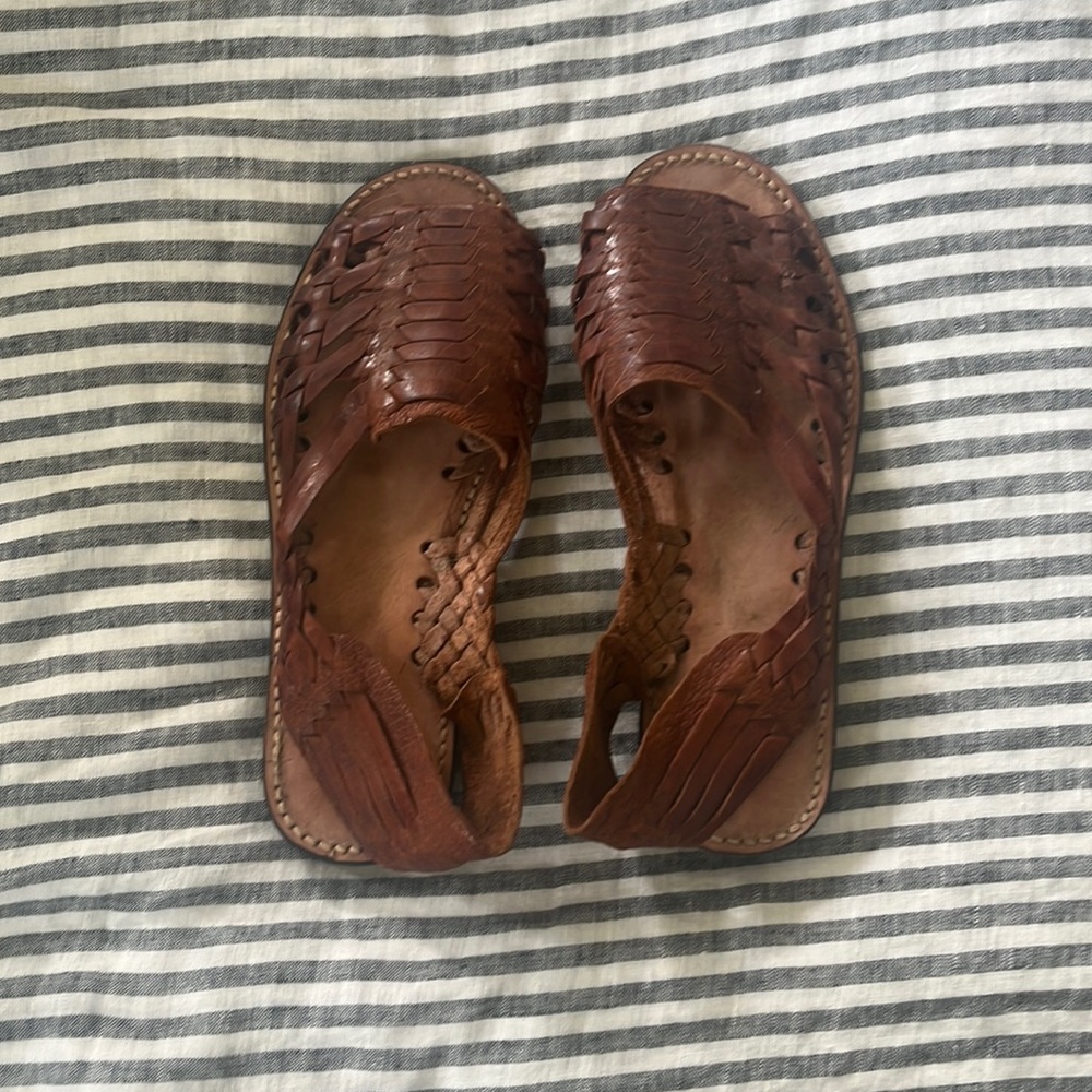 Genuine Leather Espadrilles